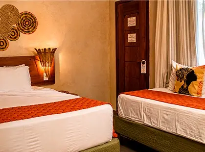 Triplo Superior do Rancho das Dunas, com cama king e cama de solteiro